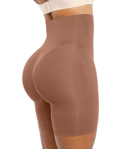 Image of SHAPELLX Tummy Control Shapewear for Women High Waisted Body Shaper Shorts Thigh Slimming Underwear