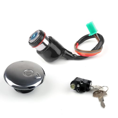 Kit de cerradura y tapa de combustible para Suzuki GN125 de 1982 a 2001