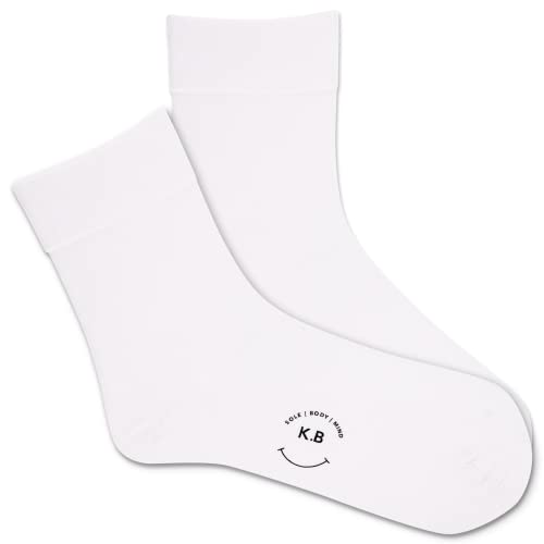 K. Bell Women's Hydrating Microfiber Crew Socks-1 Pairs-Soft & Comfortable Casual Gifts