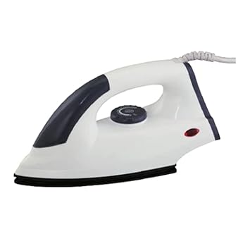 Exxelo Dry Press 750 Watts Iron Non-Stick Stainless Steel Soleplate with Variable Temperature Control and easy handling and long cord (Multicolor)