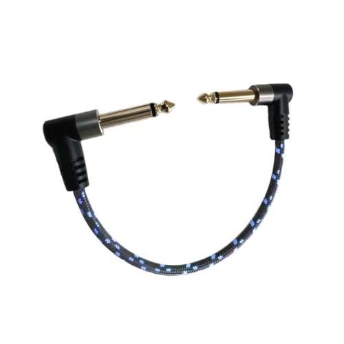 Cable de audio para guitarra contra enredos y roturas cable trenzado nylon de 6.35mm 300cm
