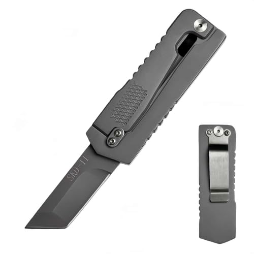 UTOTU Mini Pocket Knife Folding Knife with Belt Clip 2.36 SKD-11 Steel Blade Pocket Knife Multitool Camping Knives EDC Pocket Knives for Outdoor