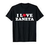 zaneta estetik Simpatico nome Zaneta personalizzato personalizzato I Love Zaneta I Heart Zaneta abbinato fidanzata e fidanzato coppia Zaneta nome con simbolo del cuore/segno d'amore design personalizzato è un regalo perfetto per lei per mostrare il tuo sostegno o amore a chiunque chiami Zaneta