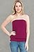 LEEBE Plus Size Tube Top (1X-5X) (1X, Wine)
