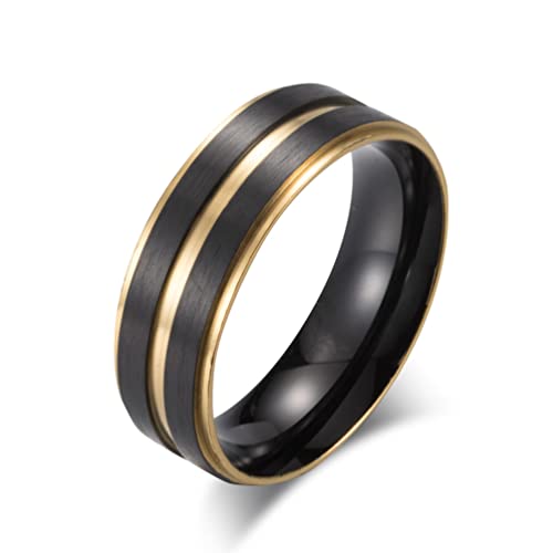 Bague alliance homme anti rayure en acier inoxydable grande taille 69