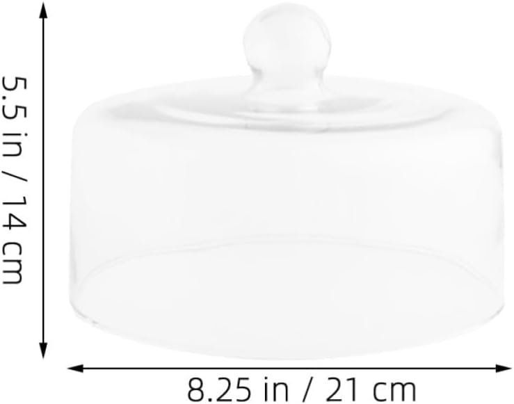 Glass Bread Protective Cover Dome for Homes and Restaurants, Food Cover that Keeps Food Fresh and Blocks Impurities, Serving Platter Dome for Picnic and Kitchen Use