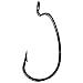 Eagle Claw L7013RG-1/0 Lazer Sharp Extra Wide Gap Worm Hook, Size 1/0, Red Finish