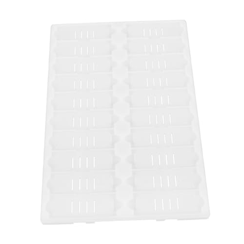 Veemoon Microscope Slide Drying Rack 20-Slot Plastic Slide Holder for Staining Storage