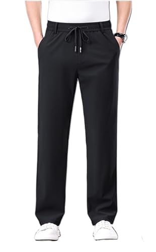 Meshirons - Ice Silk Mesh Panel Casual Pants, Mesh Irons Pants for Men Over 55, Quick Drying with Pockets