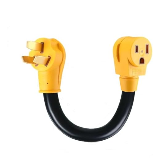 NEMA 10-50P to 6-50R 50 Amp Welder Adapter Cord 1ft 8 AWG 3 Prong | Heavy Duty STW Cable with Ergonomic Handle ETL Listed Converter for Electric Range Stove Oven to Welder Plasma Cutter