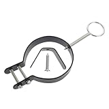 Veemoon Soporte de Fijación para Jamón de Metal Negro Estable y Fácil de Instalar Práctico Rack para Almacenamiento Doméstico y Barbacoas Diseño Moldeado Resistente Compatible con