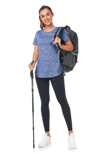 Absttith Women's Short Sleeve Workout Shirts Athletic Casual Tops Quick Dry Gym Soprt Tee Side Split4