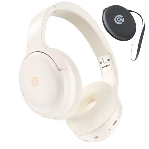 Headphones Wireless Bluetooth with Mic, Wireless Headphones with 4 EQ Modes, Hi-Fi Stereo, 120H Playtime, Fast Charging, Bluetooth Headphone Over Ear with Case for Travel Office Home