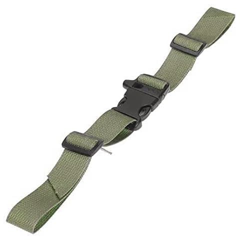Ikerall Sternum Straps For Backpacks 1-pack,Adjustable Chest Strap with Emergency Whistle Buckle Suitable for Universal Outdoor Fabric Backpack Straps (Army Green) Cover