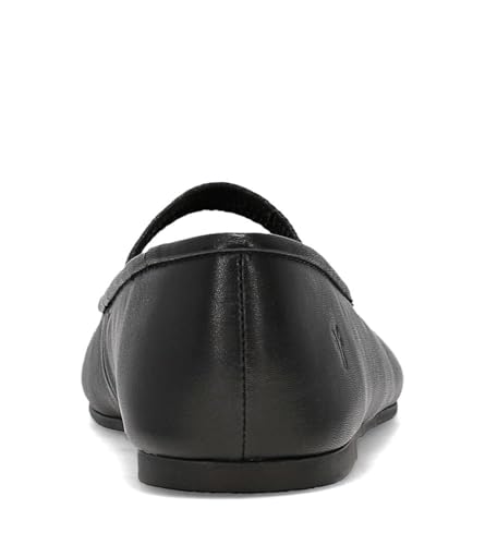 Frye Emma Elastic Mary Jane Flats for Women – Leather Slip-On Ballet Flats with Strap and Cushioned Footbed4