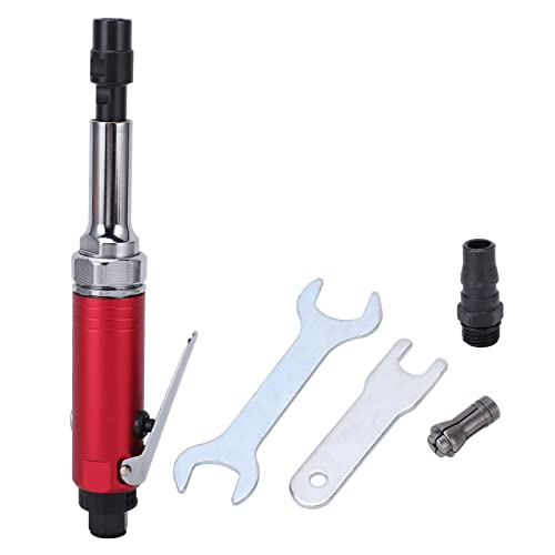 Portable Air Die Grinder, Aluminum Alloy Material, 20000rpm High Speed, 3mm and 6mm Collets, for Grinding Polishing and Machining (Japanese Style)
