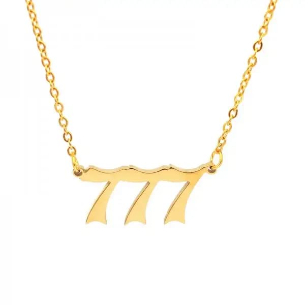 Leipzaangel Number Chain Necklace Jewellery 111 222 333 444 555 