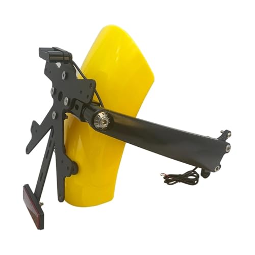 Kit relocalisation plaque arrière BMW R Nine T jaune pour vos road trips et balades moto