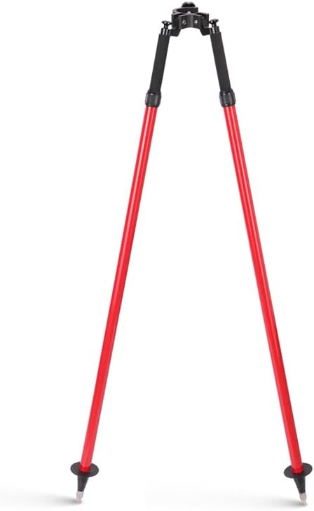 Surveying Bipod Aluminum Stand with Telescopic Struts - Adjustable Height, 5.9FT/1.8M Extended Length - with Carry Bag and Inner Box