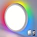 Produktbild Oeegoo Smart LED Deckenleuchte RGB 30W, 2400LM WIFI LED Deckenlampe Bluetooth, LED Panel Deckenleuchte Dimmbar als Wohnzimmerlampe, Alexa oder Google Kompatibel und APP/Sprachsteuerung, 30*3.2CM