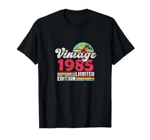Set de cumpleaños retro original de 1985, edición limitada y vintage Camiseta