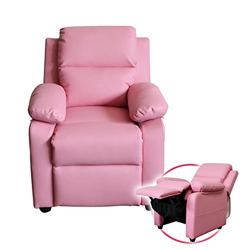 UNICOO - Kids Recliner Chair, Toddlers Recliner with Headrest Footrest