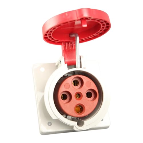 Conector industrial 63A 4P IP44 estanco contra polvo y salpicaduras 5