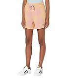 adidas Originals Adicolor Beach Vibes AOP Boyfriend-Shorts, Bliss Lilac/Fast Yellow, X-Groß