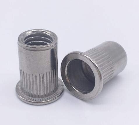 M3 M4 M5 M6 M8 Rivet Nuts kits Stainless Steel 304 Insert nut Blind Rivnut Inserts Flat Head Rivet Nuts