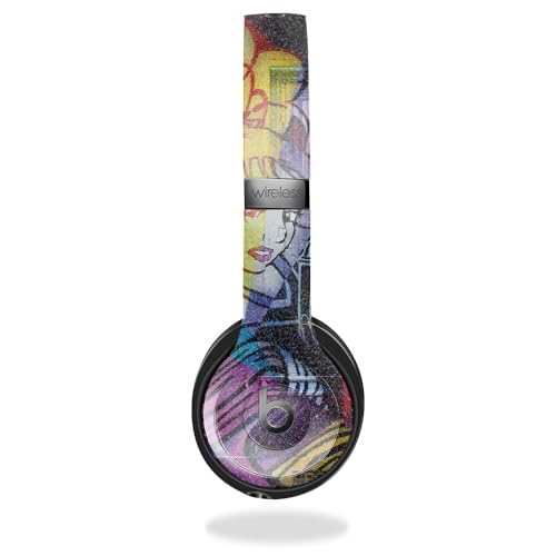 Image of Glossy Glitter Skin Compatible with Beats Solo 4 - Midnight Mischief - Premium 3M Vinyl Protective Wrap Decal Cover - Easy to Apply | Crafted in The USA by MightySkins