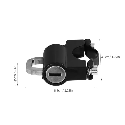 Candado para casco de motocicleta con acabado resistente negro pack de 4 3
