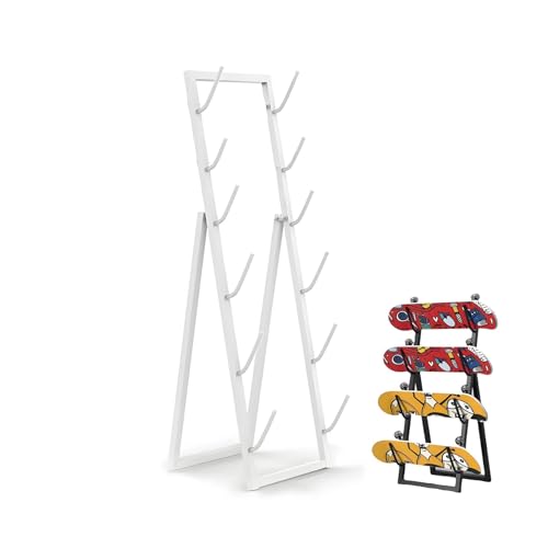 Rednut スケートボードラック スノーボードラック サーフボード 収納ラック 収納しやすく 省スペース ロングボード、ショートボード兼用 ウェイクボード、SUP、スノーボード、パドルボード、スケートボード、カヤック 多機能収納ディスプレー ブラック (