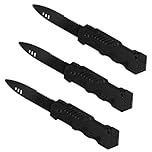 Luckious 3 Pieces Retractable Plastic Blade Toys, Disappearing Dagger Knife Prank Props, Fake Knife Prank Magic Props, Suitable for Children Adult April Fool's Day Party Gifts