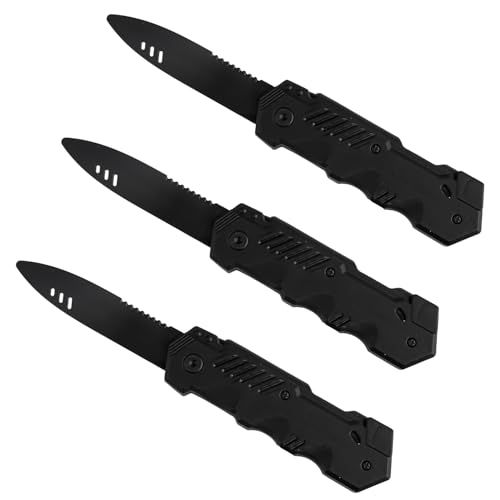 Luckious 3 Pieces Retractable Plastic Blade Toys Disappearing Dagger Knife Prank Props Fake Knife Prank Magic Props Suitable for Children Adult April Fools Day Party Gifts