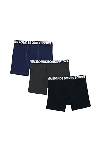 Bonds Men's Underwear Boxer Briefs Pack, Everyday Men's Boxer Briefs, Mid-length, Cotton-blend Underwear, 3-pack