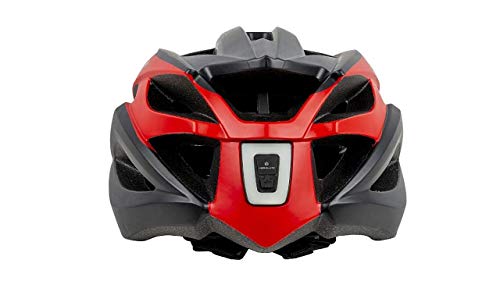 Capacete Ciclismo Bike Absolute Wild Flash Led Integrado Usb Preto Vermelho