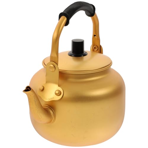 Alipis Hervidor de Agua con Mango Antiescaldaduras Tetera de Aleación para Estufa Inducción y Gas Tetera Multifuncional para Cocina y Té Diarios