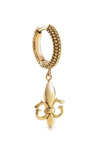 Boucles d'oreilles GUESS Knight Flower JUME01327JWAGT-U l'éclat du métal ciselé