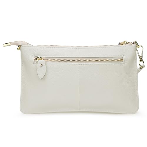 Image of Uromee Wristlet Wallet Clutch Purses for Women Genuine Leather Crossbody Bag Handbag with Detachable Shoulder Chain