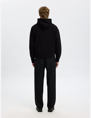 Sweat à capuche homme Slhrelaxluke aux finitions soignées