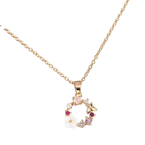 Collier argent 925 fleur en cristal pour éviter les allergies