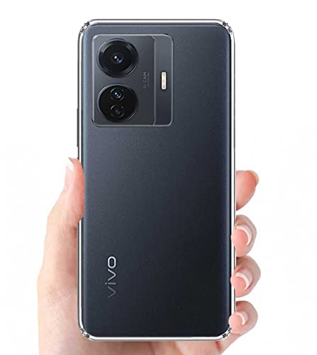 Image of COVERBLACK Soft Rubber Back Cover Compatible Model for Vivo V2151 / T1Pro /IQOO Z6Pro 5G - Transparent