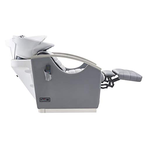 Dir Beauty Salon Full Body Massage Shampoo Backwash Unit With Tilting Ceramic Sink Station Reclining Backrest & Electrical Adjusting Footrest - Bella Iii #TOP1