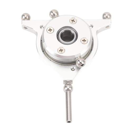 Febuliy RC Helicopter Swashplate High Strength Aluminum Alloy Stainless Steel Cross Plate for FlyWing Bell206 UH1