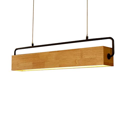 Plafonnier LED moderne 30W en bois avec abat-jour acrylique anti-éblouissement