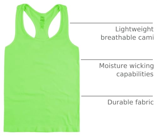 Image of Kurve Premium Girls Seamless Supersoft Wide Strap Comfortable Racerback Tank (Made with Love in The USA)