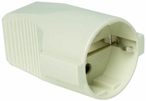 Electraline 71049 Schuko Presa, 16 A 230V, Bianco