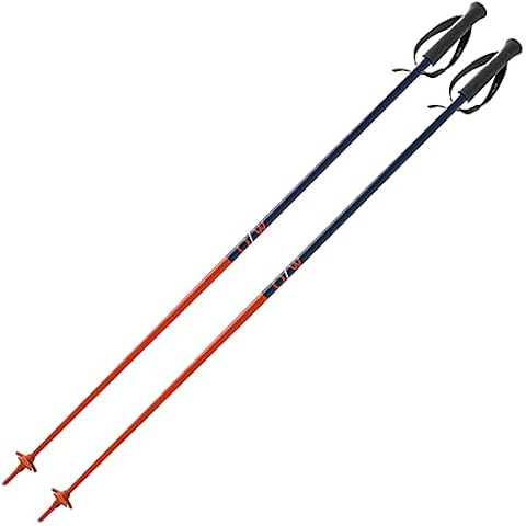Fischer Skistöcke OneWay GT18 Flame 130cm All Mountain Alpin Stöcke Aluminium Cover