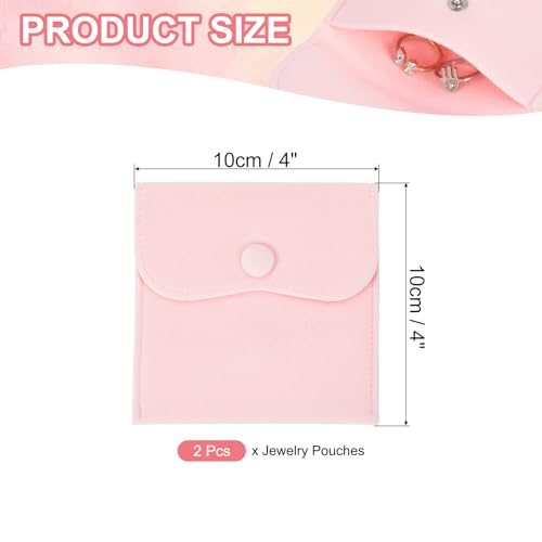 Bolsas de terciopelo para joyas con boton que evitan la perdida de anillos y collares 3