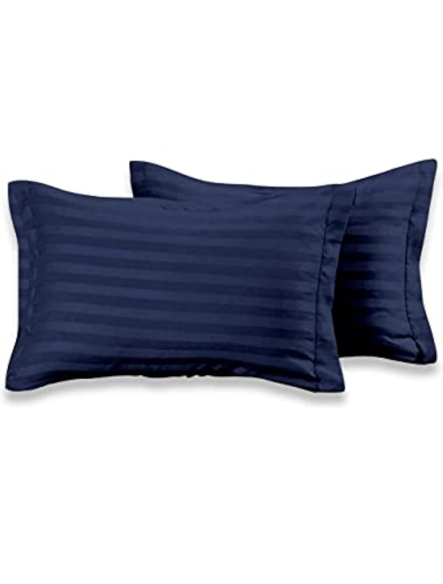 Solid Stripes Pillow Covers, Set of 2 Pairs